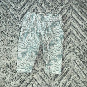 Blue and white floral/butterfly Kate Quinn pants